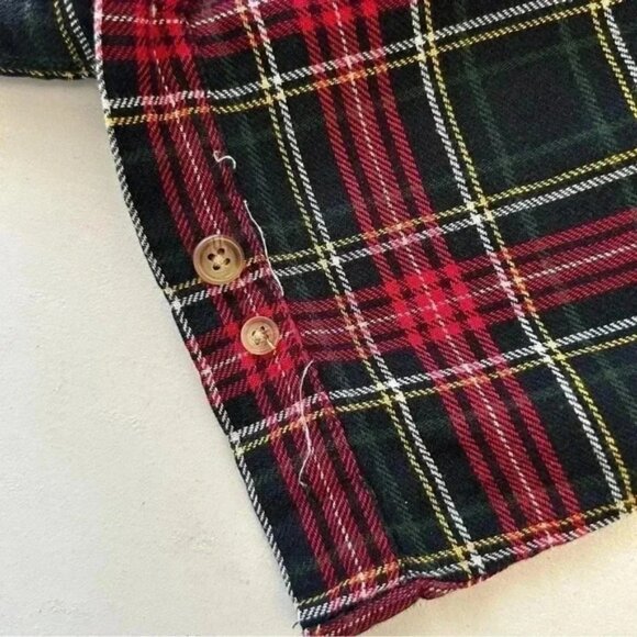 Chaps Men’s Plaid Flannel Long Sleeve Button Down Shirt Red Blue Black Green LG - Picture 14 of 16